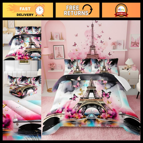 Eiffel tower kids comforter - eiffel,