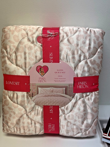 Paris hilton twin satin quilt - twin,