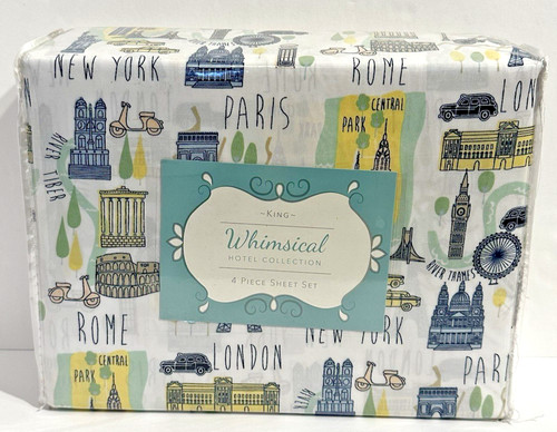 King sheet set whimsical - king,